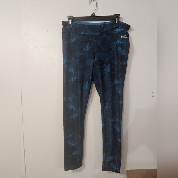 Spalding Pants - Spalding blue floral leggings!